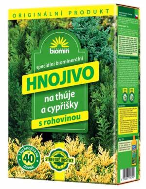 TUJE, CYPRUŠTEKY 1kg   /BIOMIN