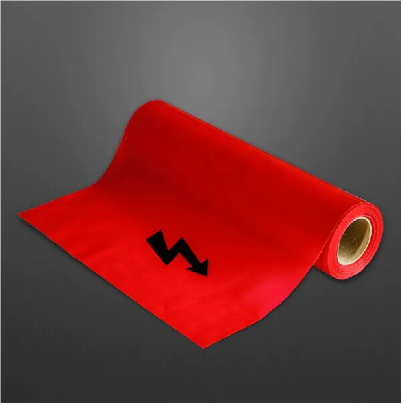 VYSTRAZNA FOLIA CERVENA 250m