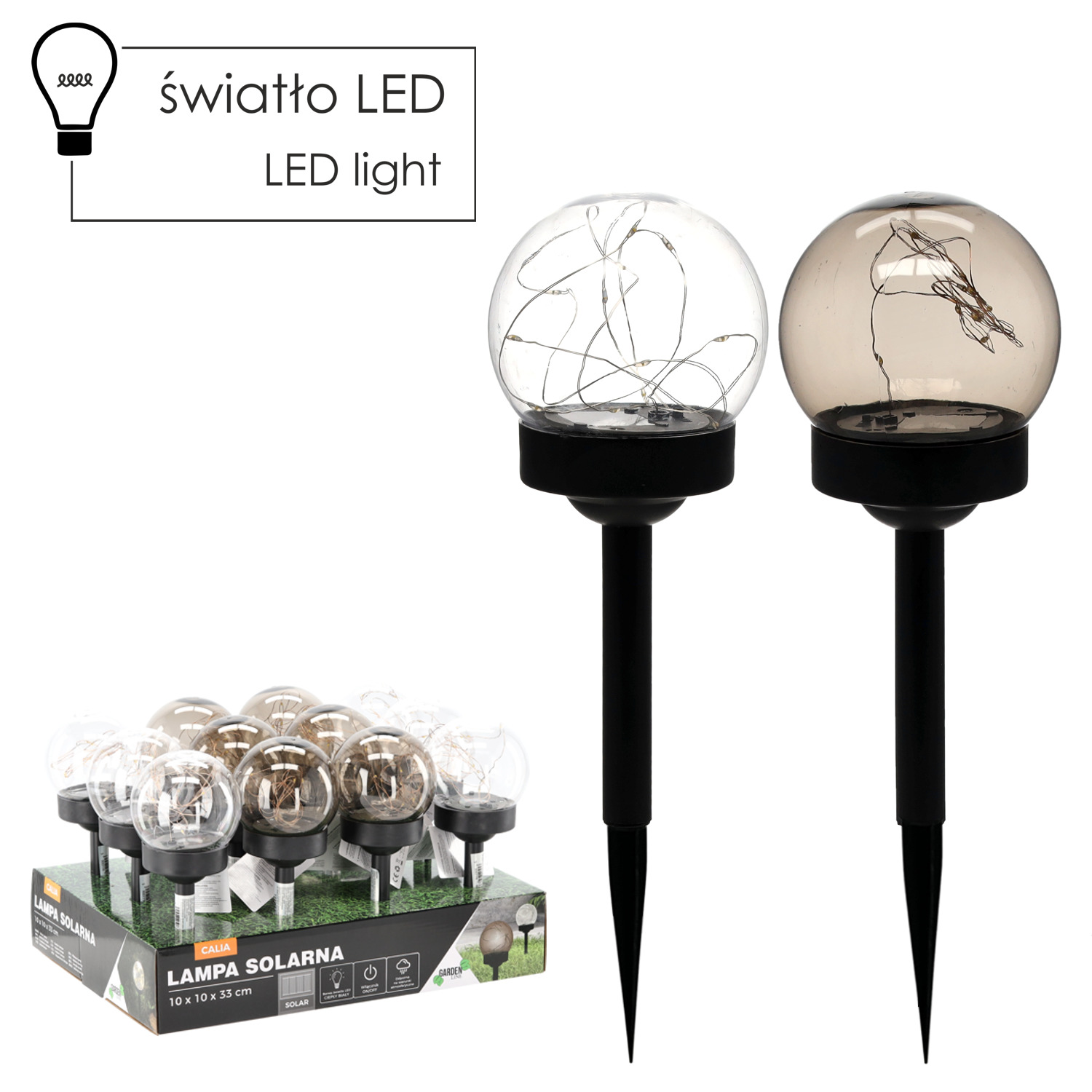 LAMPA SOLAR CALIA 10x10x33