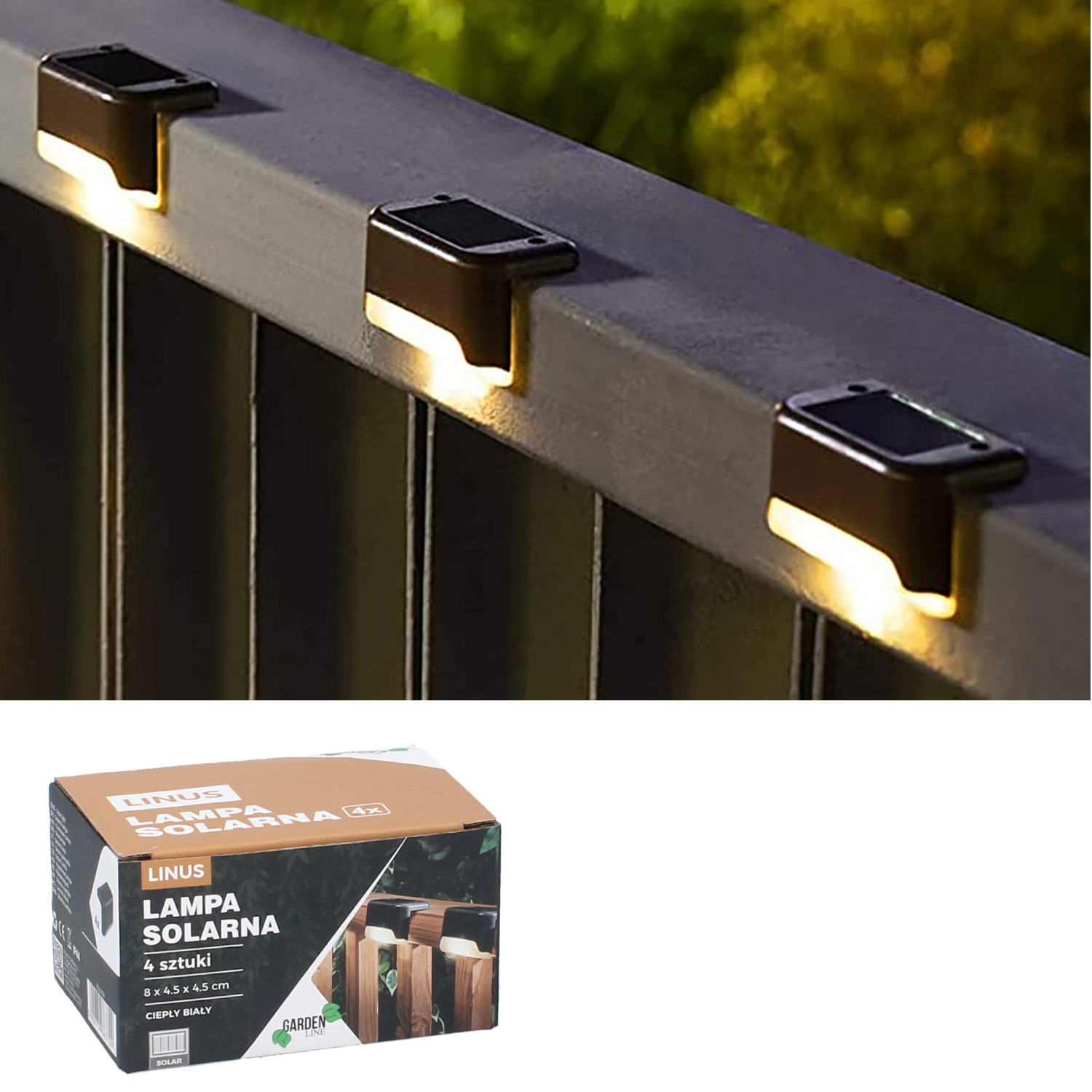 LAMPA SOLAR LINUS 8x4x4  (4ks)