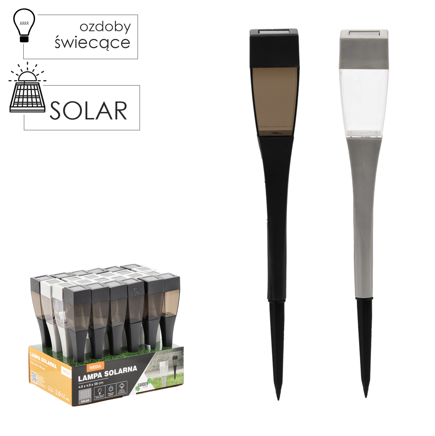 LAMPA SOLAR NEDA 5x5x38                        