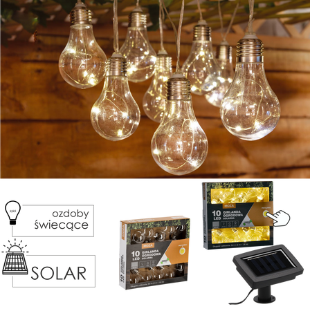 GIRLANDA solar 10led