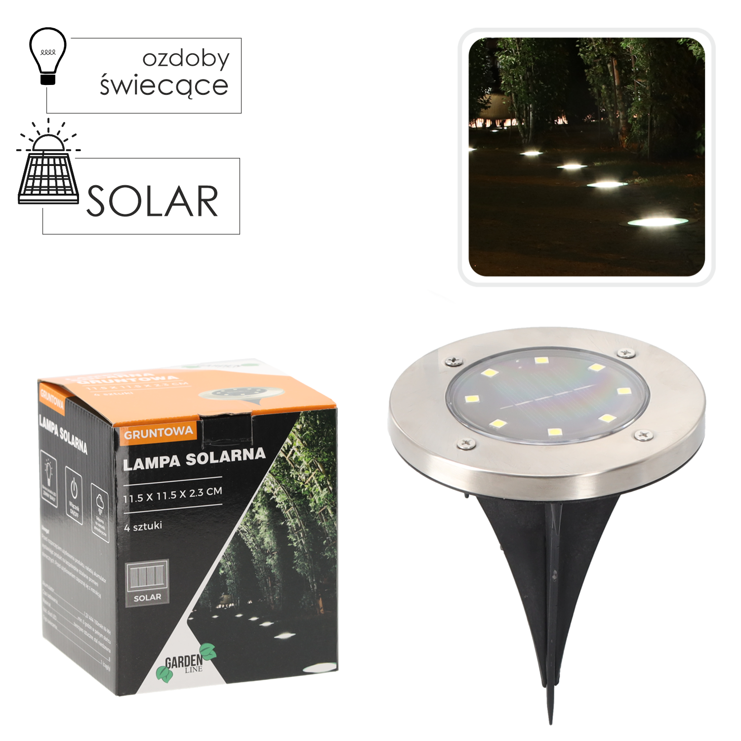 LAMPA SOLAR kov