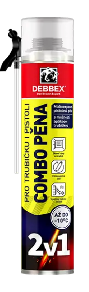 Montážna pena 750ml COMBO pre trubičku aj pištoľ nizkoexpanzná
