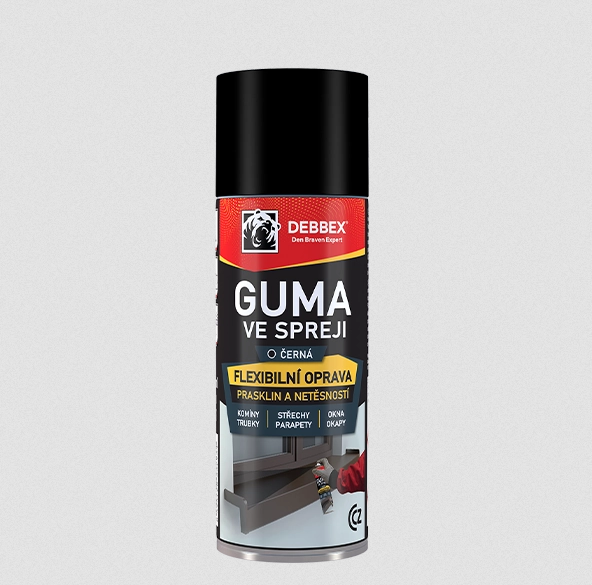 Guma v spreji 400 ml. čierna