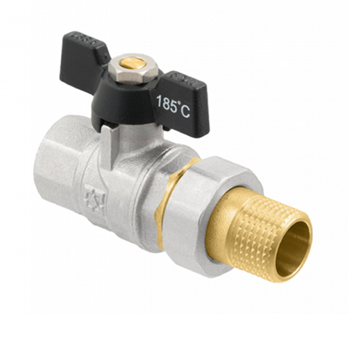 MFm ventil šrobenie motýľ DN20 3/4" Black PN40