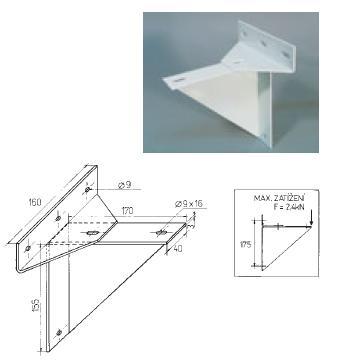 RABOVSKY KONZOLA NAST. 170x40x3 zinok